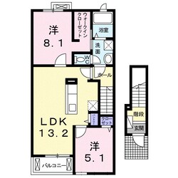 ナリッシュＬｅｅ　Ⅲの物件間取画像